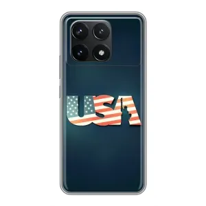Чохол Прапор USA для Xiaomi POCO F6 Pro (USA)