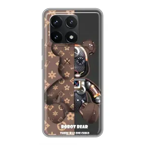 Силиконовый чехол для Xiaomi POCO F6 Pro (Медмедь Луи Виттон)