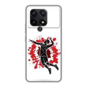 Чехлы с принтом Спортивная тематика для Xiaomi POCO F6 Pro (Волейболист)