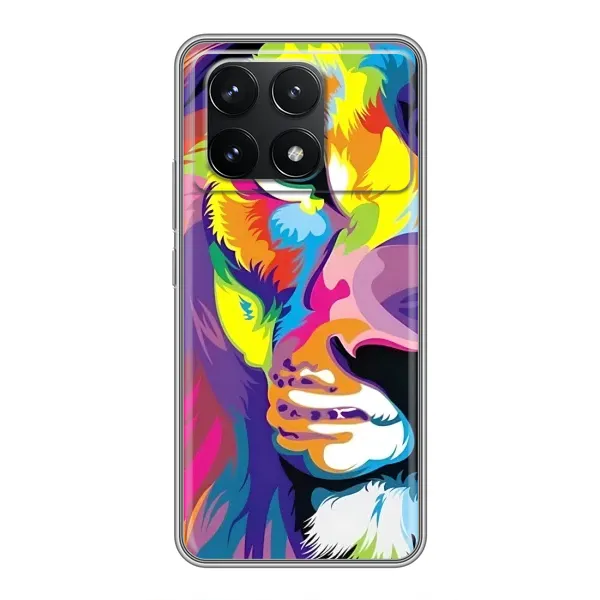 Чехол с рисунком «Яркий Лев» для Xiaomi POCO F6 Pro Чехол с рисунком «Яркий Лев» для Xiaomi POCO F6 Pro