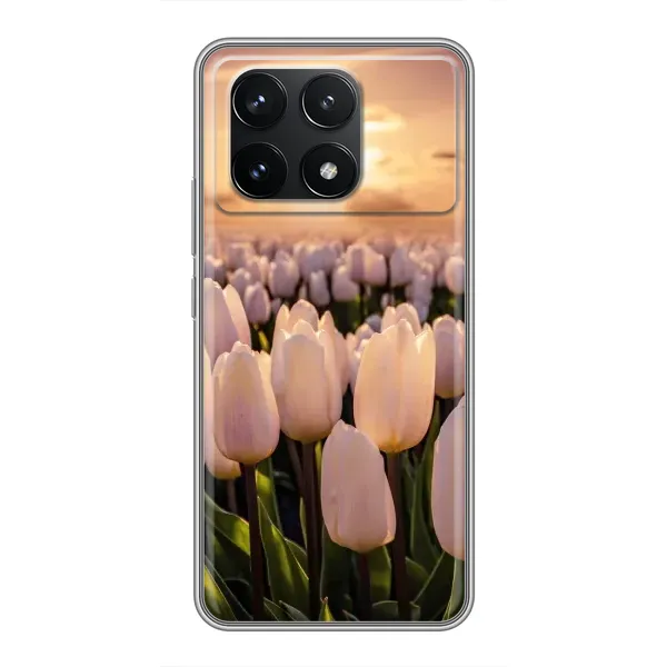 Чехол с рисунком «Закат с цветами» для Xiaomi POCO F6 Pro Чехол с рисунком «Закат с цветами» для Xiaomi POCO F6 Pro