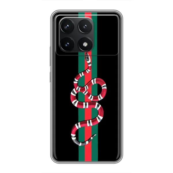 Чехол с рисунком «Змей Гуччи» для Xiaomi POCO F6 Pro Чехол с рисунком «Змей Гуччи» для Xiaomi POCO F6 Pro