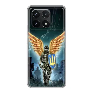 Патріотичний Чохол для Xiaomi POCO F6 Pro (ЗСУ з крильми)