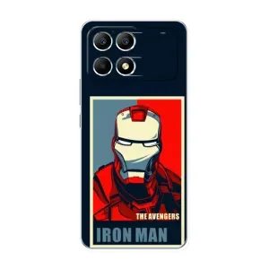 Чехол Супергерой Железный человек на Xiaomi POCO F6 (Art Iron man)