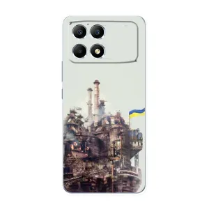 Чехлы на военную тематику для Xiaomi POCO F6 (Азовсталь)