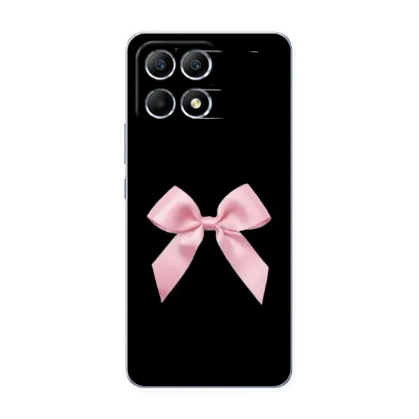 Чехол с рисунком «Бант на черном» для Xiaomi POCO F6 Чехол с рисунком «Бант на черном» для Xiaomi POCO F6