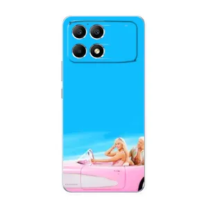 Силиконовый Чехол Барби Фильм на Xiaomi POCO F6 (Барби и Кен)