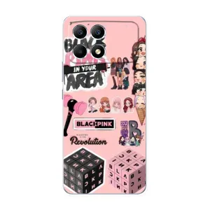 Чехлы с картинкой для Xiaomi POCO F6 (BLACK PINK коллаж)