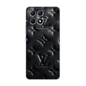 Текстурний Чохол Louis Vuitton для Поко Ф6 (Чорний ЛВ)