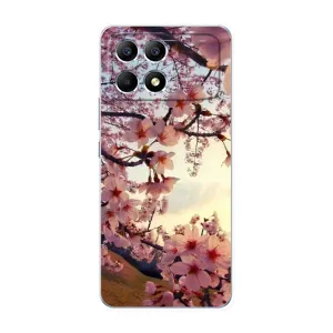 Чехол с принтом САКУРЫ на Xiaomi POCO F6 (Цветущая сакура)