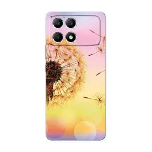 Силіконовий Чохол з кульбабками на Xiaomi POCO F6 (Квітка-кульбаба)