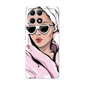Чохол з картинкою Модні Дівчата Xiaomi POCO F6 (Дівчина в халаті)