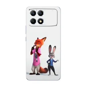 Силиконовый чехол с принтом Зоотрополіс для Xiaomi POCO F6 (Джуди и Ник)