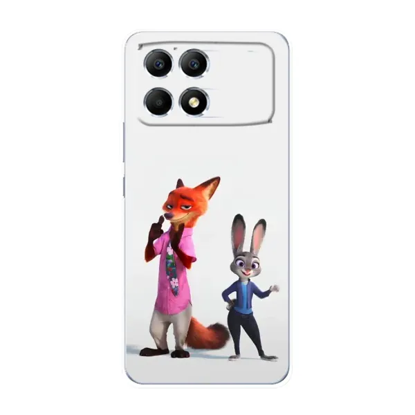 Чехол с рисунком «Джуди и Ник» для Xiaomi POCO F6 Чехол с рисунком «Джуди и Ник» для Xiaomi POCO F6