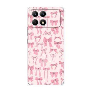 Чохол банти для Xiaomi POCO F6 (Фон бантики)