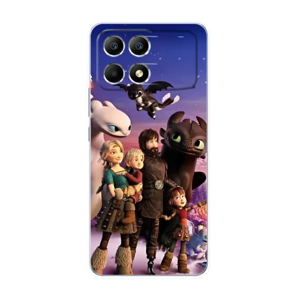 Чохол з малюнком «Герої дракона» для Xiaomi POCO F6 Чохол з малюнком «Герої дракона» для Xiaomi POCO F6