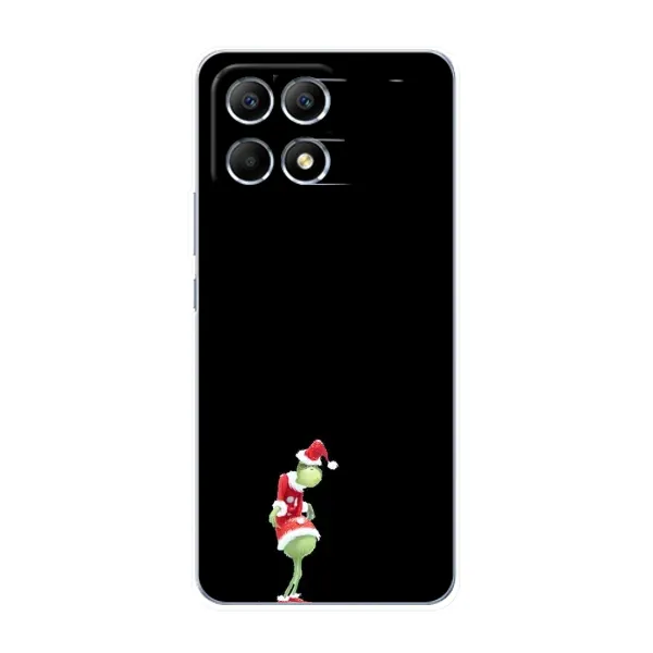 Чехол с рисунком «Гринч на чорном» для Xiaomi POCO F6 Чехол с рисунком «Гринч на чорном» для Xiaomi POCO F6
