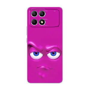 Силиконовые Чехлы (смешные стикеры) для Xiaomi POCO F6 (Хитрая мордочка)