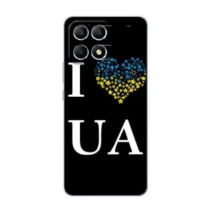Силиконовый Чехол на Xiaomi POCO F6 (Я-Украина) (I Love UA)