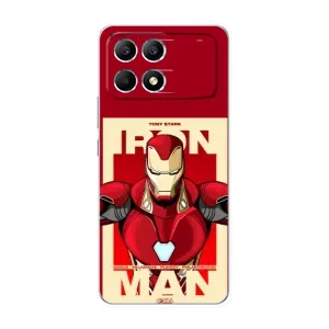 Чехол Супергерой Железный человек на Xiaomi POCO F6 (Iron man)