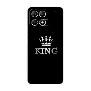 Чохол (Корона на чорному фоні) для Поко Ф6 (KING)