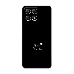 Чехол с картинками на черном фоне для Xiaomi POCO F6 (Книжки)