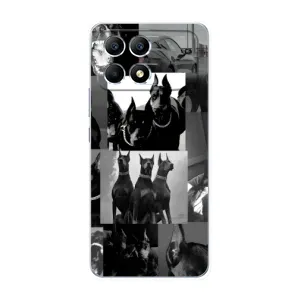 Чехол ДОБЕРМАН для Xiaomi POCO F6 (Коллаж Доберман)