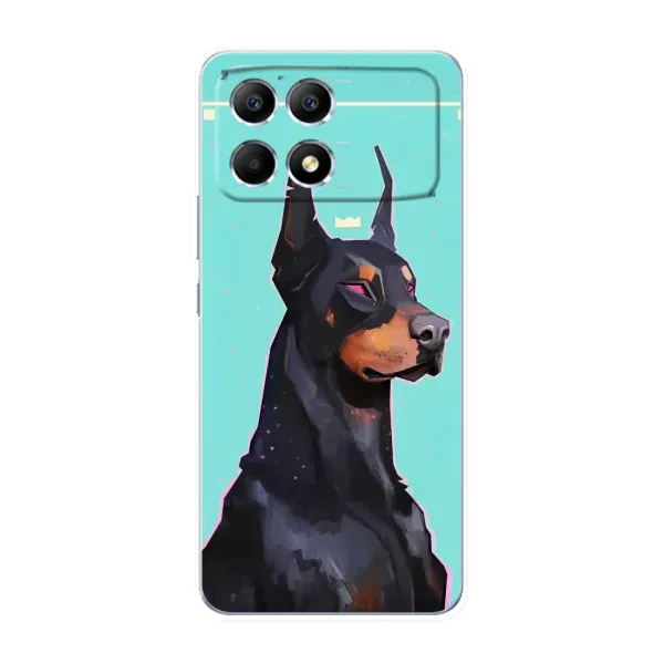 Чехол с рисунком «Король доберман» для Xiaomi POCO F6 Чехол с рисунком «Король доберман» для Xiaomi POCO F6