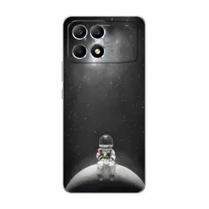 Силіконовый Чохол з принтом "Космонавти" на Xiaomi POCO F6 (Космонавт романтик)