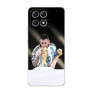Чехлы Лео Месси Аргентина для Xiaomi POCO F6 (Кубок Мира)