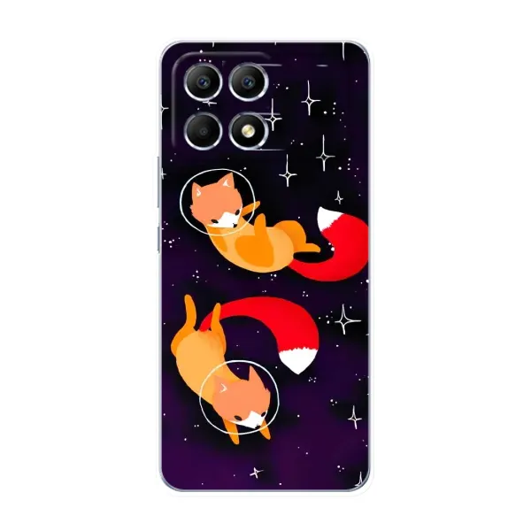Чехол с рисунком «Лисы» для Xiaomi POCO F6 Чехол с рисунком «Лисы» для Xiaomi POCO F6
