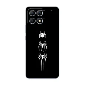 Чехол Супергерой Человека Паука на Xiaomi POCO F6 (Лого паука)