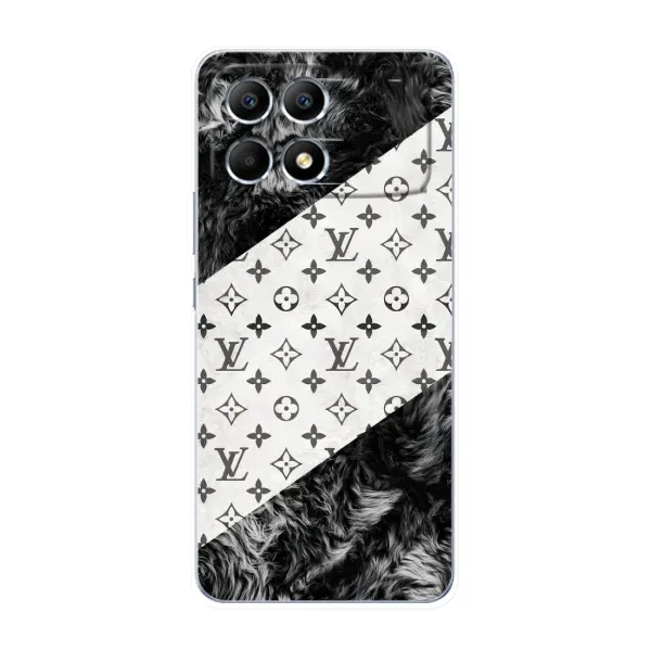 Чехол с рисунком «LV на белом» для Xiaomi POCO F6