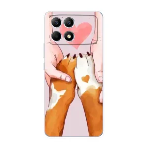 Чехол (ТПУ) Милые собачки для Xiaomi POCO F6 (Любовь к собакам)