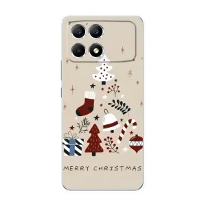 Чехол Санта Клаус для Xiaomi POCO F6 (Merry Christmas)