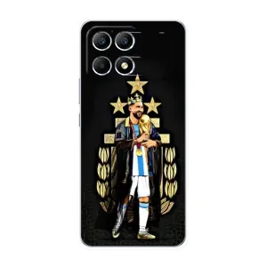 Чехлы Лео Месси Аргентина для Xiaomi POCO F6 (Месси король)