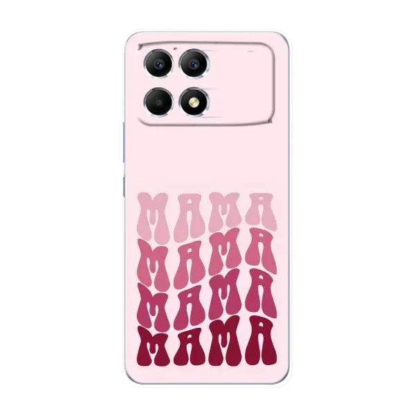 Чехол с рисунком «Надпись мама» для Xiaomi POCO F6 Чехол с рисунком «Надпись мама» для Xiaomi POCO F6