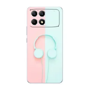 Девчачий Чехол для Xiaomi POCO F6 (Наушники)