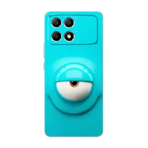 Силиконовые Чехлы (смешные стикеры) для Xiaomi POCO F6 (Одноглазик)