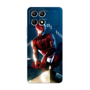 Чехол Супергерой Человека Паука на Xiaomi POCO F6 (Паук на доме)