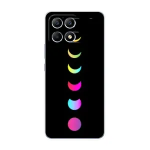 Чехол (ТПУ) с планетами на Xiaomi POCO F6 (Полнолуние)