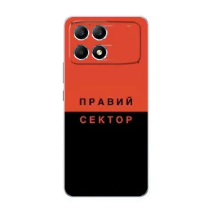 Чохли УПА (Червоно-Чорний) на Xiaomi POCO F6 (Правий Сектор)