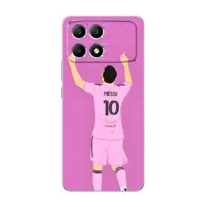 Чехлы Лео Месси в Майами на Xiaomi POCO F6 (Празднование Месси)