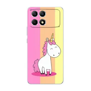 Чехол Unicorn на Xiaomi POCO F6 (Радужный Единорог)