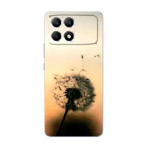 Силіконовий Чохол з кульбабками на Xiaomi POCO F6 (Роздмухана кульбабка)