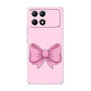 Чохол банти для Xiaomi POCO F6 (Рожевий бантик)