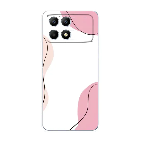 Чехол с рисунком «Розовый фон» для Xiaomi POCO F6 Чехол с рисунком «Розовый фон» для Xiaomi POCO F6