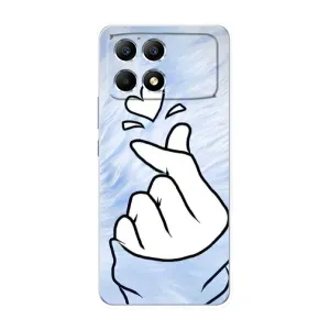 Чехлы (Знак сердечка) на Xiaomi POCO F6 (Сердечка знак)