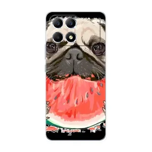 Чехол (ТПУ) Милые собачки для Xiaomi POCO F6 (Смешной Мопс)