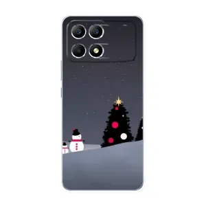 Чехлы на Новый Год Xiaomi POCO F6 (Снеговички)